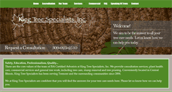 Desktop Screenshot of kingtreespecialists.com